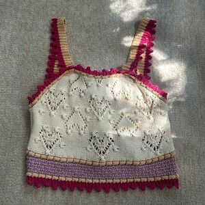 Nwot Zara Crochet Top